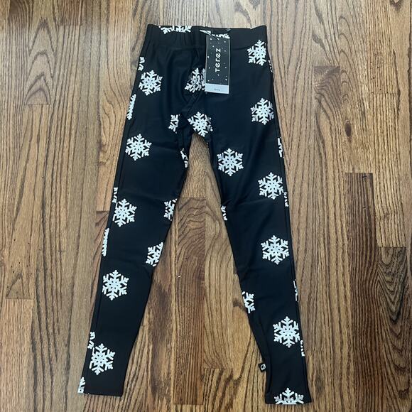 NWT Terez (14y) Snowflake Leggings - Picture 2 of 7